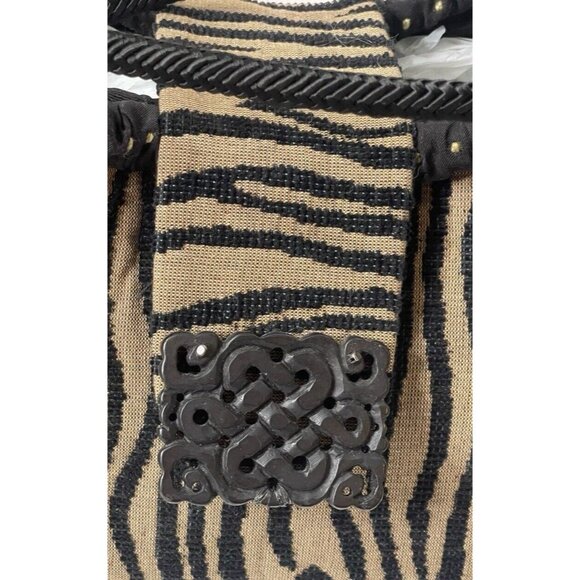 L. O'Neill Design Tapestry Carved Natural Stone Purse Handmade Limited Edition - Picture 2 of 10